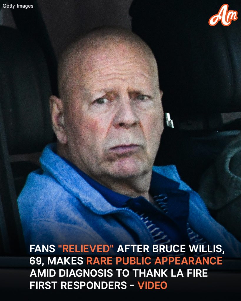 “He looks great”: Bruce Willis’ wife shared a “HEARTWARMING” video of the actor talking to LA fires first responders. ❤️‍🩹 Details are in the comments. 👇