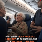 Poor Old Lady Is Rejected Sitting in Business Class until Little Boy’s Photo Falls out of Her Purse — Story of the Day