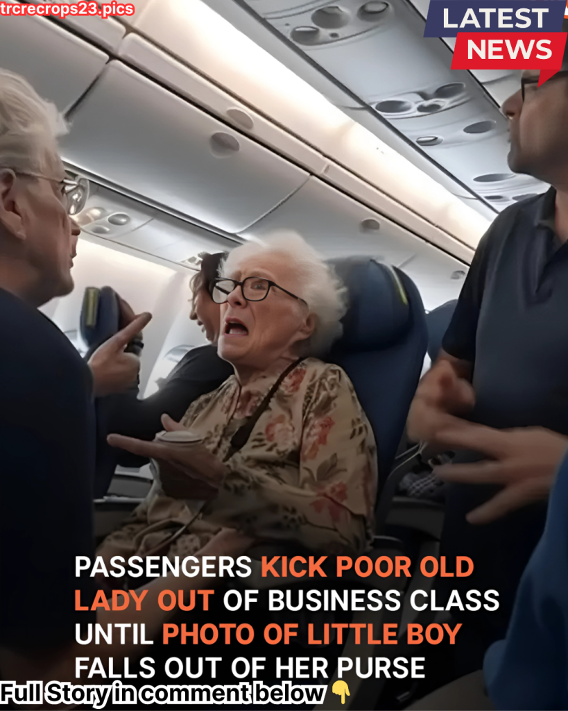 Poor Old Lady Is Rejected Sitting in Business Class until Little Boy’s Photo Falls out of Her Purse — Story of the Day