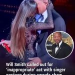 Will Smith called out for ‘inappropriate’ act with singer onstage during awards show