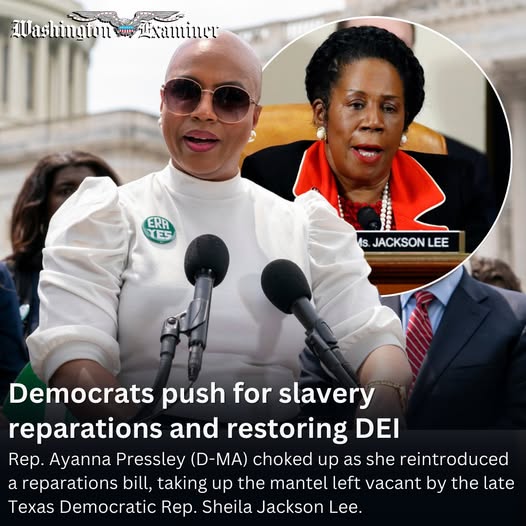 Ayanna Pressley pushes for slavery reparations and restoring DEI