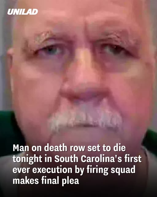 Man on death row set to die tonight in South Carolina’s first ever execution by firing squad makes final plea