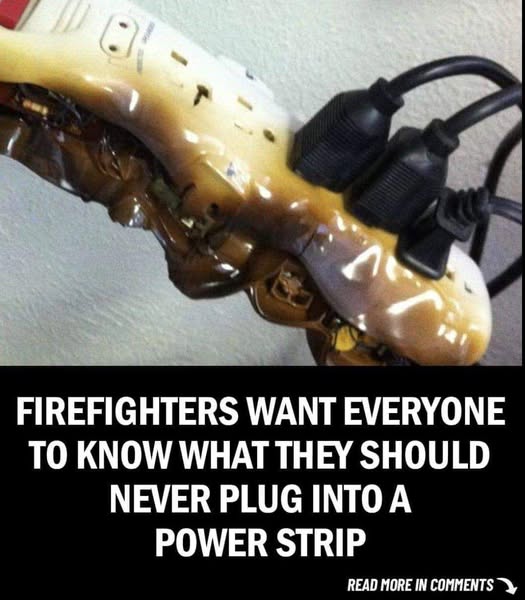 Firefighters Warn: Never Plug THIS Item Into a Power Strip