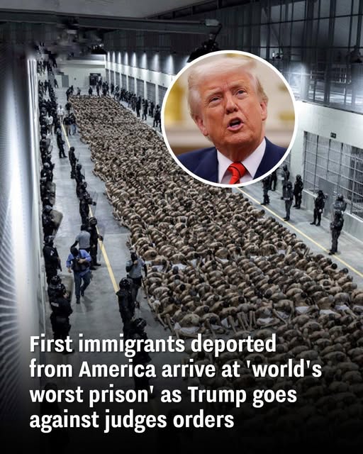 First immigrants deported from America arrive at ‘world’s worst prison’ as Trump goes against judges orders