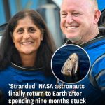 ‘Stranded’ NASA astronauts finally return to Earth after spending nine months stuck in space