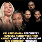 Kim Kardashian cuts short North West’s visit to Kanye after learning Andrew & Tristan Tate would be there