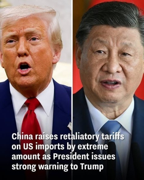 China raises retaliatory tariffs on US imports by extreme amount as President issues strong warning to Trump