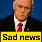 Mike Pence with tears in their eyes make the sad announcement..