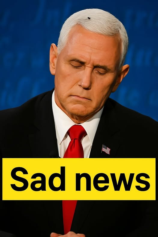 Mike Pence with tears in their eyes make the sad announcement..
