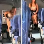 This girl was caught in mid-flight having rela…