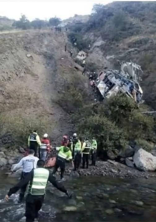 BREAKING NEWS At least 21 dead after bus falls into an abyss in…see more