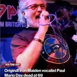 Original Iron Maiden vocalist Paul Mario Day dead at 69