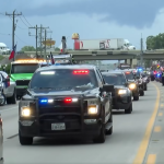 🖖🏻 This is the escort for 21 year old Claire Reese Manchaca as she approached Conroe. Montgomery County first responders, friends,