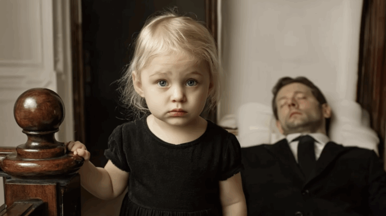 A Little Girl Whispered, “Daddy’s Just Sleeping”—Then Everyone Froze in Shock at the Funeral