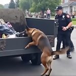 SHE WOULDN’T STOP BARKING… But When the Garbage Truck Opened — What They Found Inside Left Everyone Frozen in Shock