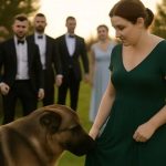 During the wedding, the dog attacked a guest who was hiding something under her dress