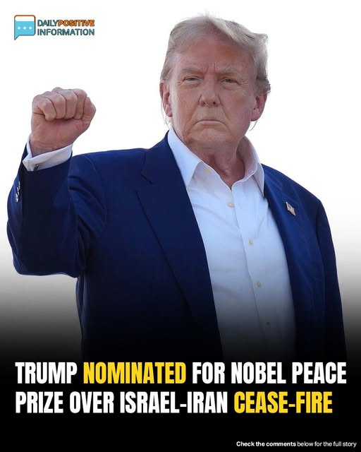1️⃣ Donald Trump Nominated For Nobel Peace Prize Amid Iran-Israel Ceasefire Efforts