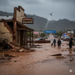 Our street just a little bit ago! Scary!!😱 Miami, Arizona
