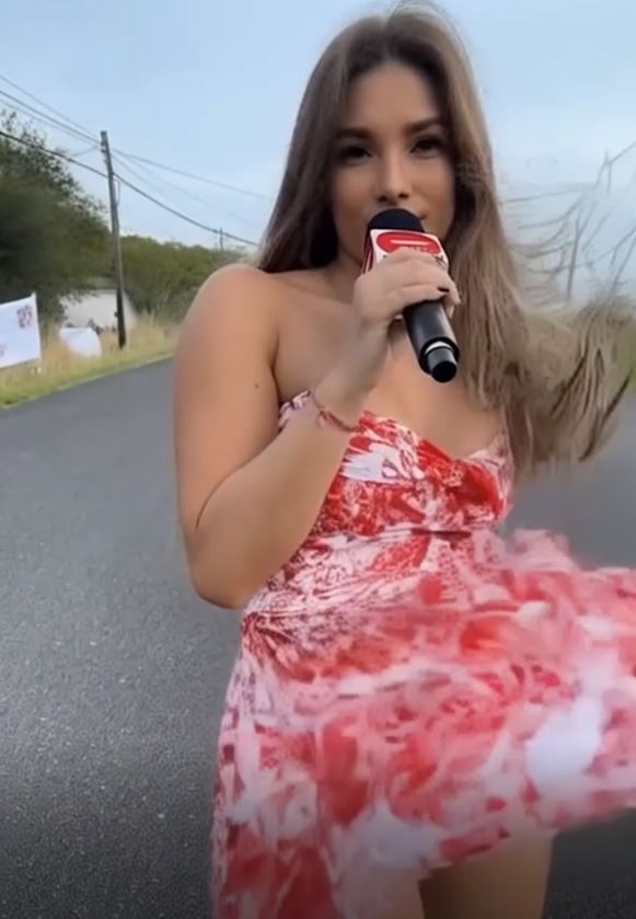 🥰v She Was Focused on the Forecast—Then the Wind Had Other Plans