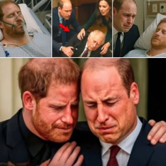 JUST 5 MINUTES AGO! William clutched Harry in his arms, sobbing uncontrollably, as doctors delivered the unthinkable. Buckingham fell under a suffocating silence, banning all reports. And then—Charles collapsed, his voice shattering the night: “My son… oh Lord…”