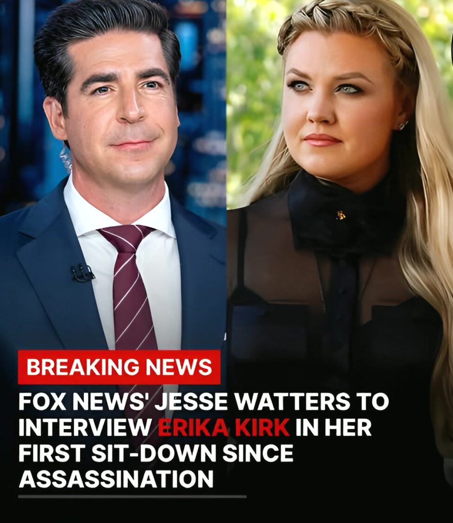 EXCLUSIVE: FOX News host Jesse Watters will sit down with Erika Kirk in her first emotional interview since the ass@ssination of her husband, Charlie Kirk