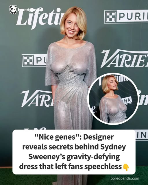 “Nice genes”: Designer reveals secrets behind Sydney Sweeney’s gravity-defying dress that left fans speechless (link in the comments)